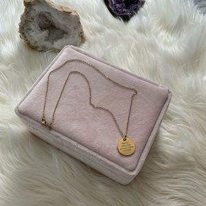 Dog Eared gold plated necklace